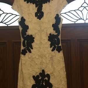 Hand woven - Black and White dress